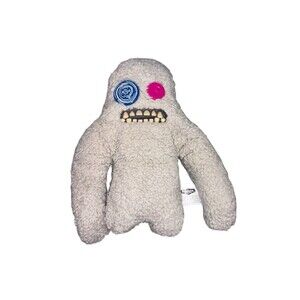 Fuggler Sasquoosh Fuzzy Grey Funny Ugly Monster Plush Stuffed Animal
